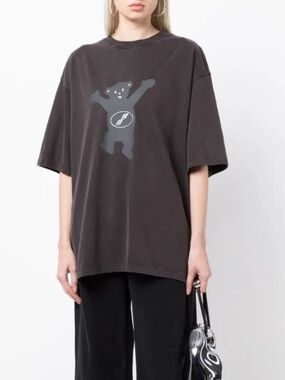 We11done graphic-print teddy cotton t shirt